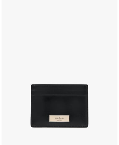 Kenzie Patent Saffiano Pvc Boxed Small Slim Card Holder