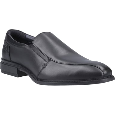 Pod Spear Leather Svarta Slip-On skor för män