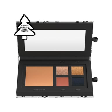 bareMinerals Warmth Eye & Cheek Palette + 3-piece Brush Set & Bag Bundle