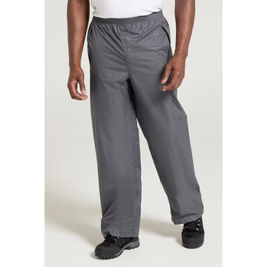 Mountain Warehouse Mens Pakka Waterproof Over Trousers (Grey)