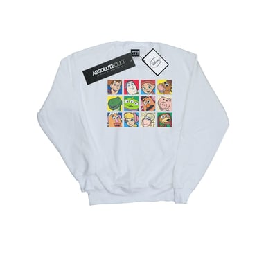 Disney Mens Toy Story Character Squares Sweatshirt (White)