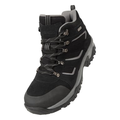 Mountain Warehouse Mens Voyage Suede Waterproof Boots (Black)