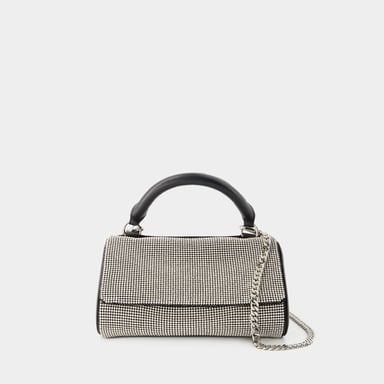 Crush Satchel Bag - Kara - Brass - White