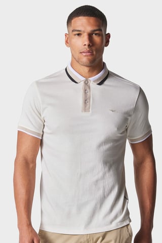 Clavet Bone White Regular Fit T-Shirt