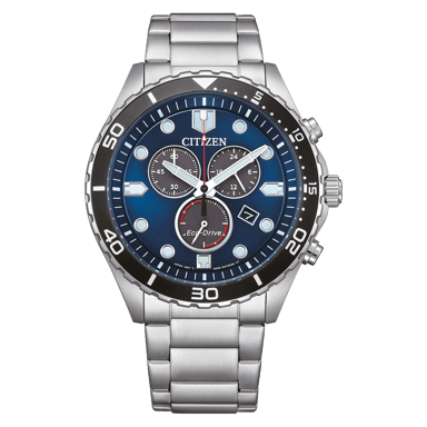 Citizen Of Sporty Aqua Heren Zilveren Horloge AT2560-84L