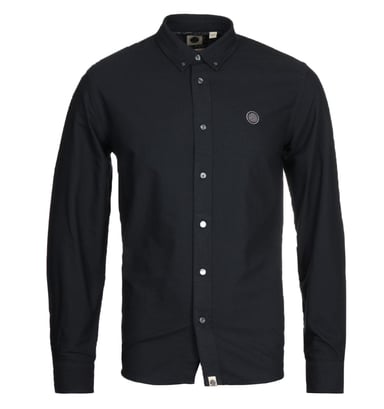 Pretty Green Classic Fit Oxford Black Shirt