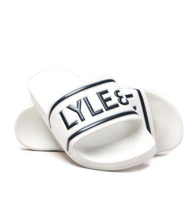 Lyle & Scott Wallace II White Sliders