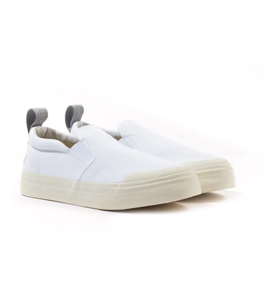 Lyle & Scott Duncan White Canvas Shoes
