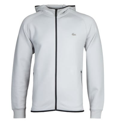Lacoste Homme Grey Zip Through Hooded Sweatshirt