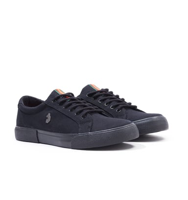 Luke 1977 Arnie Canvas Black Trainers