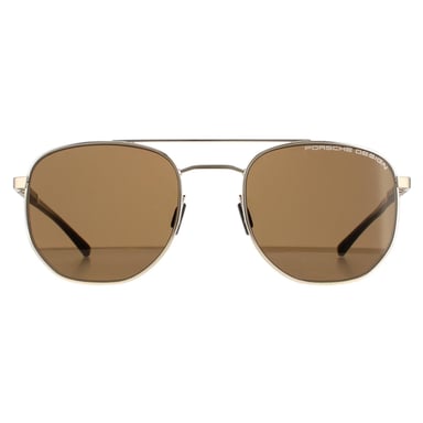 Porsche Design Round Mens Gold Brown Ar Comfort Blue P8695