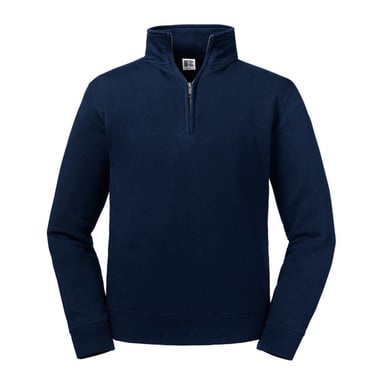 Russell Mens Authentic Quarter Zip Sweatshirt (French Navy)