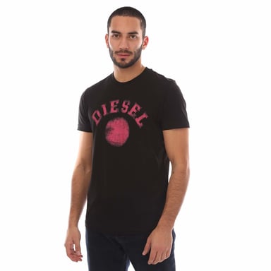 Men's Diesel T-Diegor 9-F T-Shirt in Black