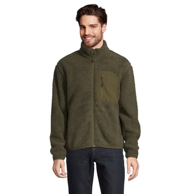 SOLS Unisex Adult Fury Sherpa Gilet (Army/Dark Army)