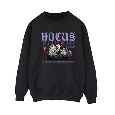 Disney Womens/Ladies Hocus Pocus Hallows Eve Sweatshirt (Black)