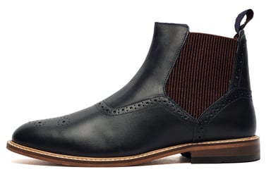 House of Cavani Moriarty Leather Memory Foam Mens Boots