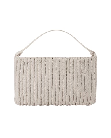 The Square Bag in White Vegan Leather