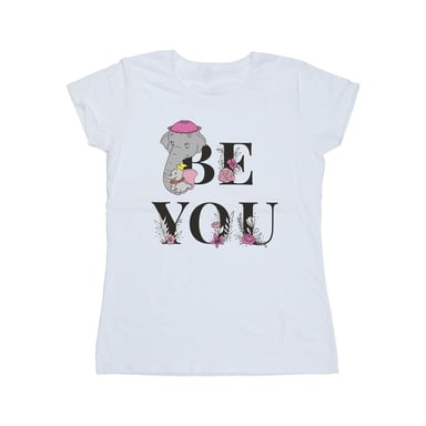 Disney Womens/Ladies Dumbo Be You Cotton T-Shirt (White)