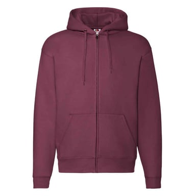 Fruit of the Loom Unisex Adult Premium Full Zip Hoodie (Burgundy)