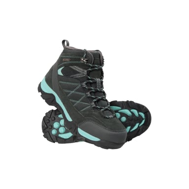 Mountain Warehouse Childrens/Kids Trail Suede Walking Boots (Teal)
