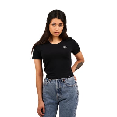 Kortärmad Basic T-shirt med rund hals BY042 kvinna