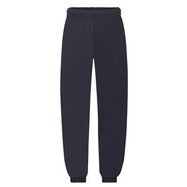 Fruit of the Loom Childrens/Kids Elasticated Hem Jogging Bottoms (Deep Navy)