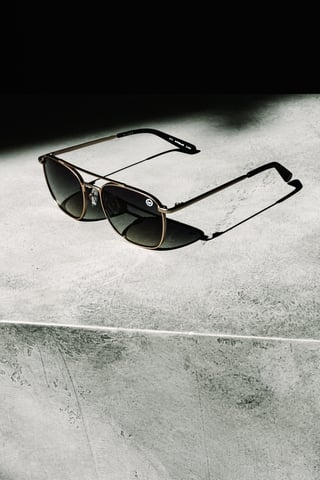Hype Gold Sq Aviator Sunglasses