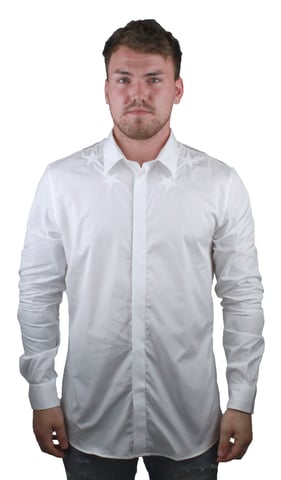 Givenchy BM601C1Y39 100 Mens White Shirt