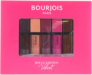Bourjois Paris Rouge Edition Velvet Lipstick 7.7ml - 5 Piece Box Set