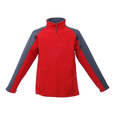 Regatta Professional Mens Uproar Softshell Wind Resistant Fleece Jacket (Classic Red/Seal Grey)