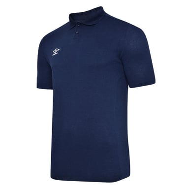 Umbro Jongens Essential Poloshirt (Donker marine/wit)