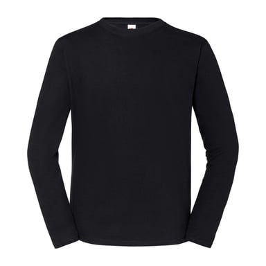 Fruit of the Loom Unisex Adult Iconic 195 Long-Sleeved T-Shirt (Black)