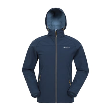 Mountain Warehouse Mens Exodus Waterproof Soft Shell Jacket (Blue)