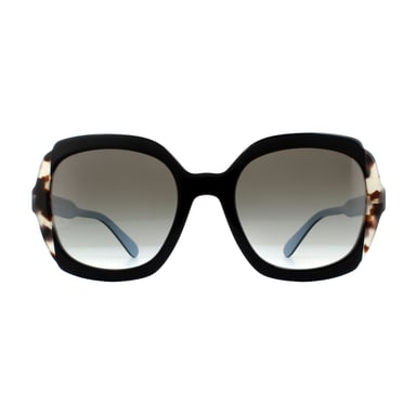 Prada Sunglasses PR 16US KHR0A7 Black Azure Spotted Brown Grey Gradient
