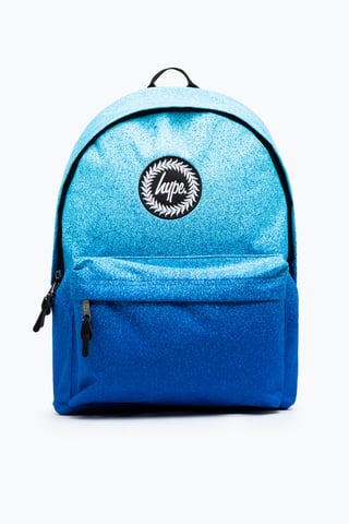 Hype Unisex Blue Speckle Fade Crest Backpack