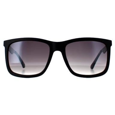 Guess Rectangle Mens Matte Black Smoke Gradient GF0171