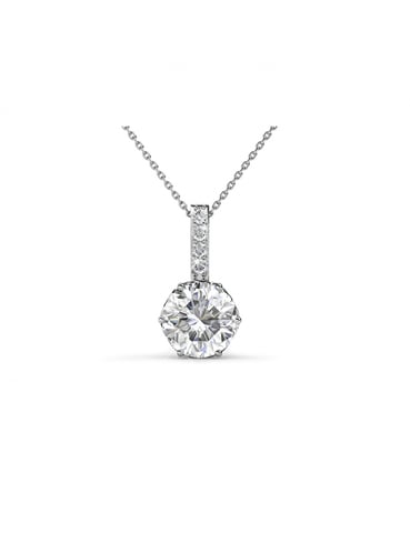 Kristine Pendants - Silver and Crystal