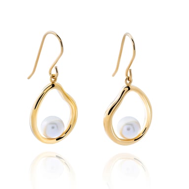 Orphelia 'Baptiste' Women's 925 Sterling Silver Drop Earrings - Gold ZO-7507/G