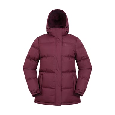 Mountain Warehouse Womens/Ladies Waterproof Padded Jacket (Burgundy)