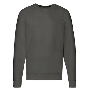 Fruit of the Loom Unisex Adult Lightweight Raglan Sweatshirt (Light Graphite)