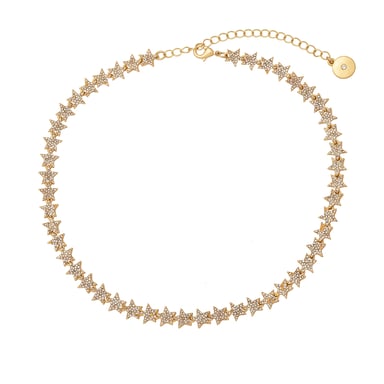 Gold 'Sparkling Stars' Occasion Necklace