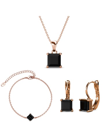 copy of Simple Square : Rose Gold and Crystal