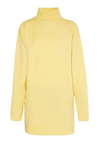Mymo knitted dress women light yellow