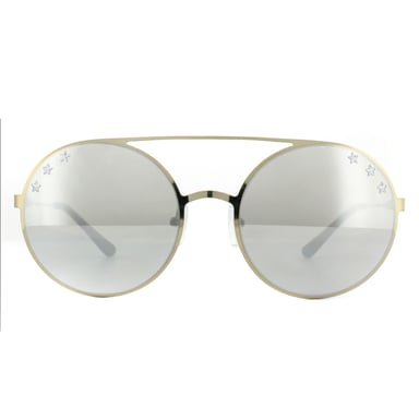 Michael Kors Sunglasses Cabo MK1027 11936G Pale Gold Tone Silver Mirror