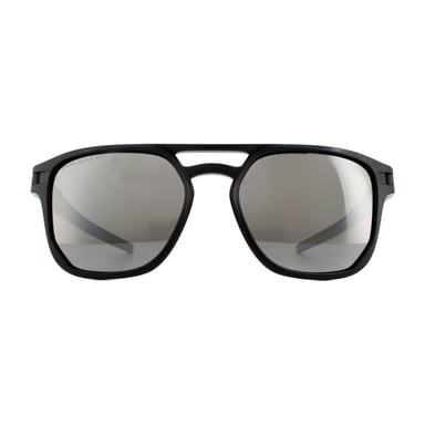 Oakley Square Mens Matte Black Prizm Black Polarized Sunglasses