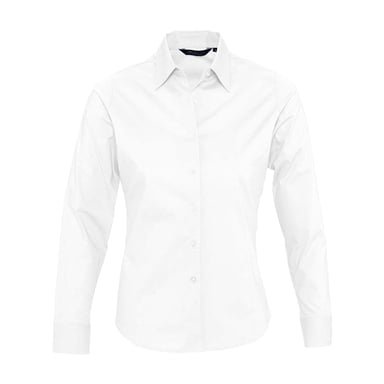 SOLS Womens/Ladies Eden Stretch Long-Sleeved Business Shirt (White)