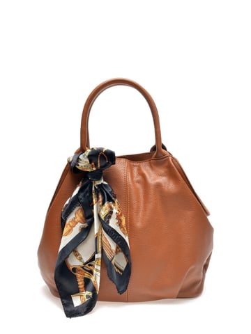 Carla Ferreri SS22 CF 1750 Brown Leather Bag