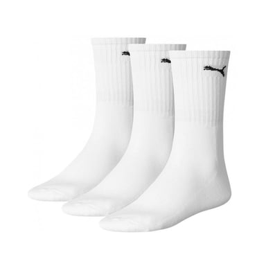 Puma Men's Sport Socks 3 Pack in White