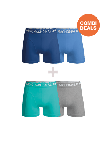 Muchachomalo - 2-pack + 2-pack Boxershorts Men - Combi deal
