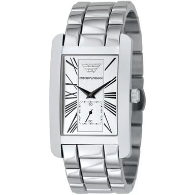 Emporio Armani AR0145 Classic White Dial Men's Watch